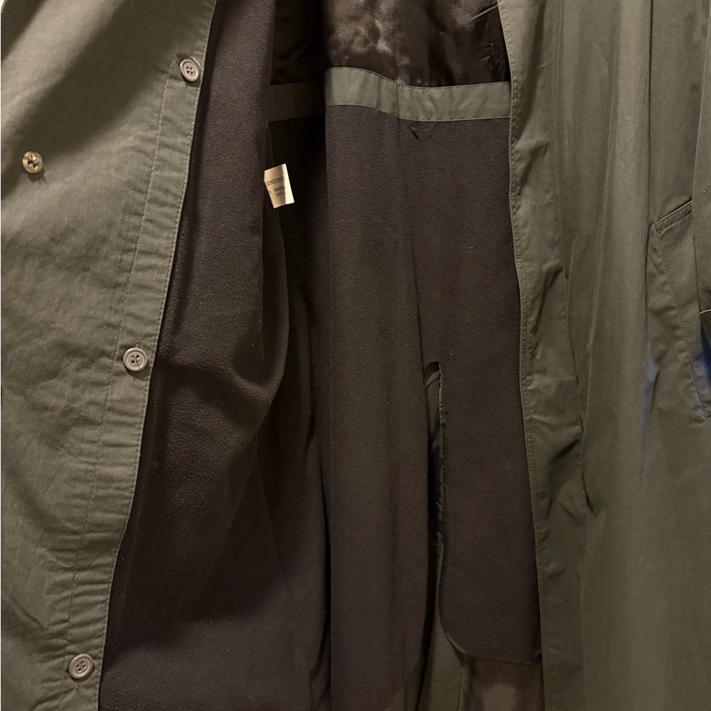 London Fog Men's Olive Trench Coat - Picture 9 of 13